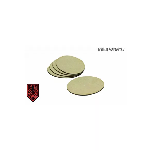 Kraken Wargames - MDF Base Round 50mm (15)-KWG0327