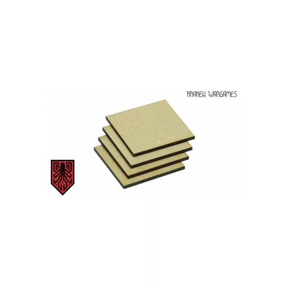 Kraken Wargames - MDF Base Square 50x50mm (20)-KWG0324