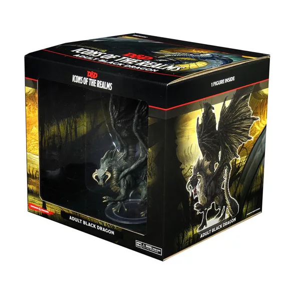D&D Icons of the Realms: Adult Black Dragon Premium Figure-WZK96021
