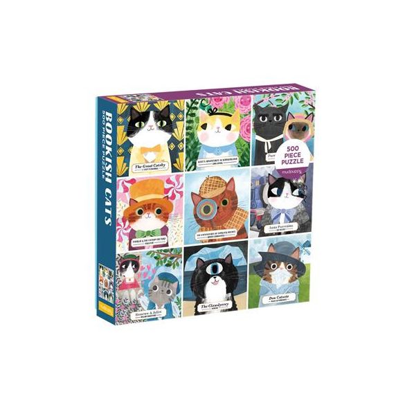 Bookish Cats 500 Piece Family Puzzle-64905