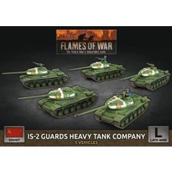 Flames of War - IS-2 Guards Heavy Tank Company (x5 Plastic)-SBX62