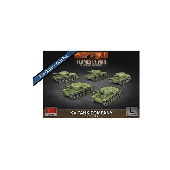 Flames of War - KV-8 Flame-Tank Company (x5 Plastic)-SBX73