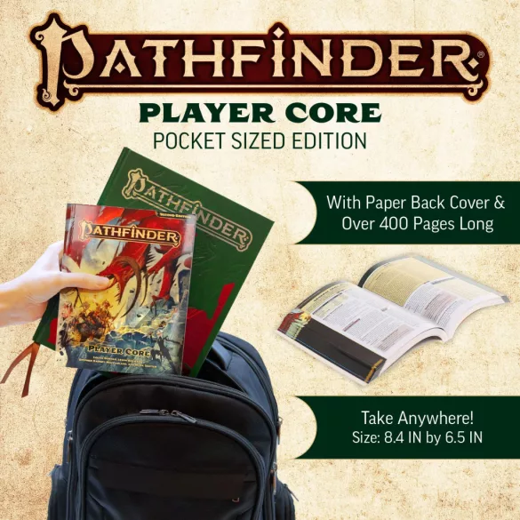 Pathfinder RPG: Pathfinder Player Core Pocket Edition (P2) - angol kiadás