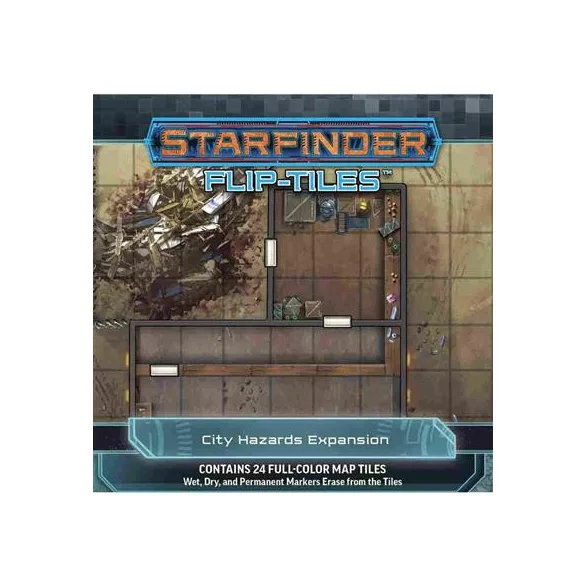 Starfinder Flip-Tiles: City Hazards Expansion-PZO7504