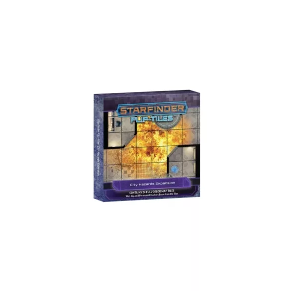 Starfinder Flip-Tiles: City Hazards Expansion térképlap-kiegészítő