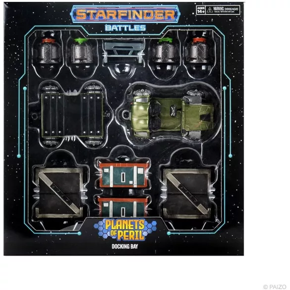 Starfinder Battles: Planets of Peril Docking Bay Premium Set miniatűra szett