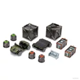 Starfinder Battles: Planets of Peril Docking Bay Premium Set miniatűra szett