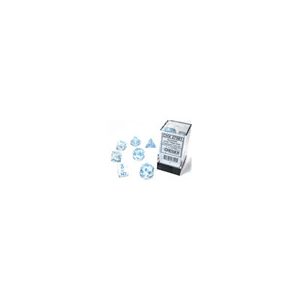 Chessex Borealis 12mm d6 Icicle/light blue Luminary Dice Block (36 dice)-27981