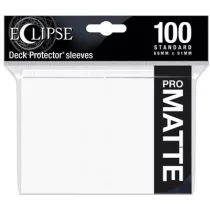 UP - Eclipse Matte Standard Sleeves: Arctic White (100 Sleeves)-15612