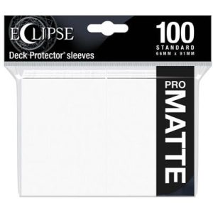 UP - Eclipse Matte Standard Sleeves: Arctic White (100 Sleeves)-15612