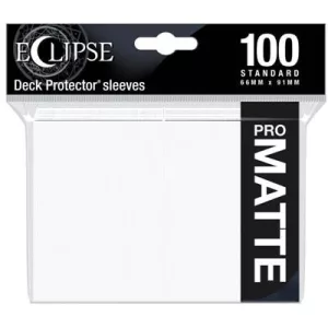UP - Eclipse Matte Standard Sleeves: Arctic White (100 Sleeves)-15612