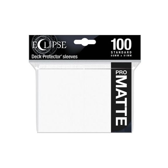 UP - Eclipse Matte Standard Sleeves: Arctic White (100 Sleeves)-15612