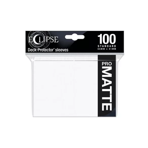 UP - Eclipse Matte Standard Sleeves: Arctic White (100 Sleeves)-15612
