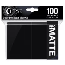 UP - Eclipse Matte Standard Sleeves: Jet Black (100 Sleeves)-15613
