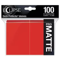 UP - Eclipse Matte Standard Sleeves: Apple Red (100 Sleeves)-15616