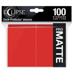 UP - Eclipse Matte Standard Sleeves: Apple Red (100 Sleeves)-15616