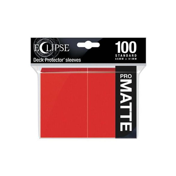 UP - Eclipse Matte Standard Sleeves: Apple Red (100 Sleeves)-15616