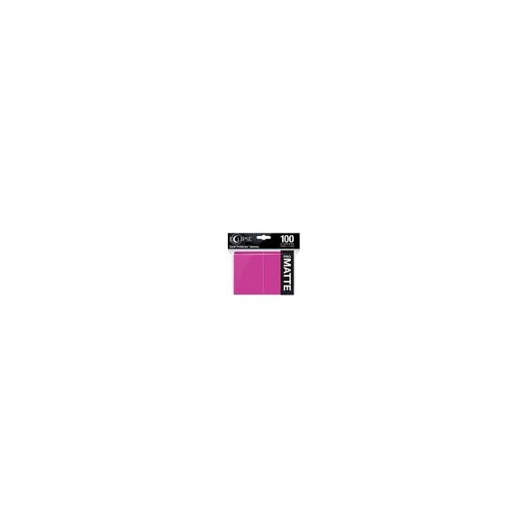 UP - Eclipse Matte Standard Sleeves: Hot Pink (100 Sleeves)-15621