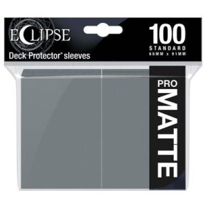 UP - Eclipse Matte Standard Sleeves: Smoke Grey (100 Sleeves)-15623