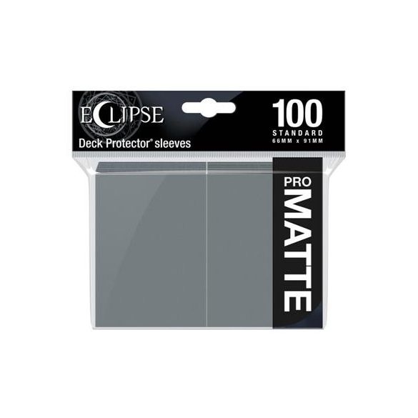 UP - Eclipse Matte Standard Sleeves: Smoke Grey (100 Sleeves)-15623