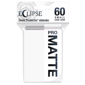 UP - Eclipse Matte Small Sleeves: Arctic White (60 Sleeves)-15636
