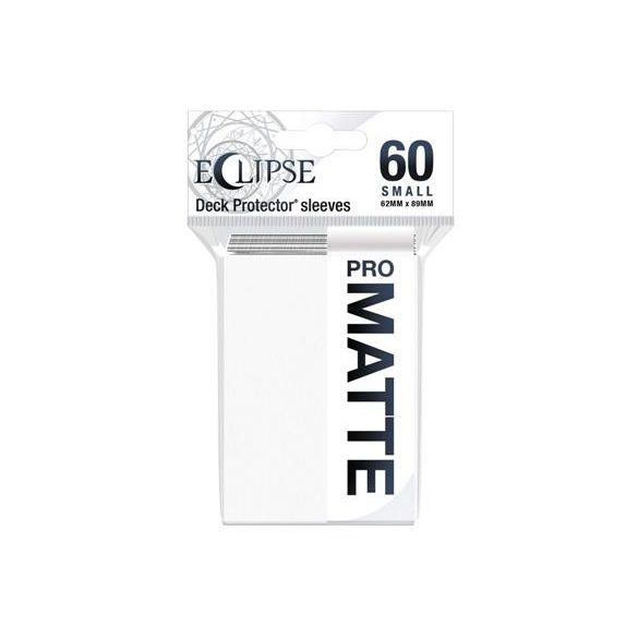 UP - Eclipse Matte Small Sleeves: Arctic White (60 Sleeves)-15636