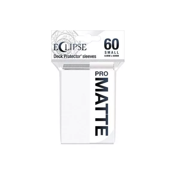 UP - Eclipse Matte Small Sleeves: Arctic White (60 Sleeves)-15636