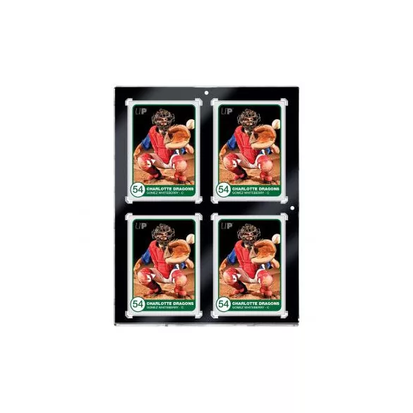 UP 35PT 4-Card Black Border UV ONE-TOUCH mágneses kártyatartó