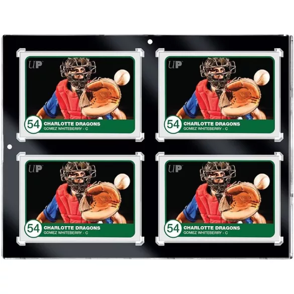 UP 35PT 4-Card Black Border UV ONE-TOUCH mágneses kártyatartó