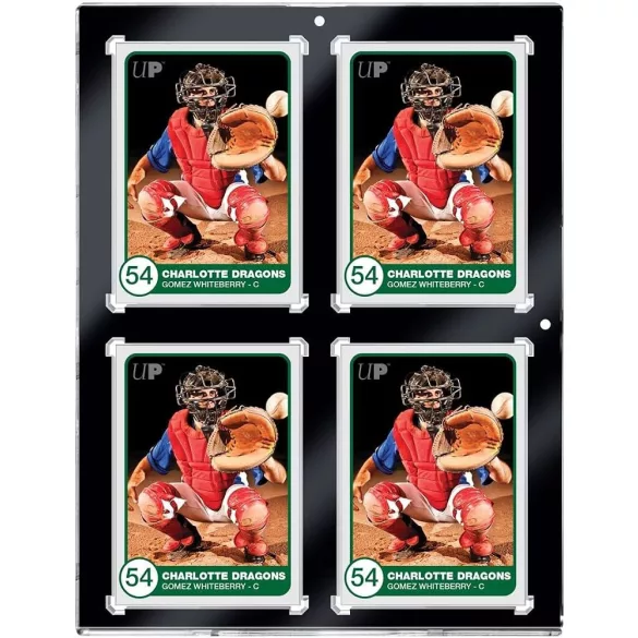 UP 35PT 4-Card Black Border UV ONE-TOUCH mágneses kártyatartó