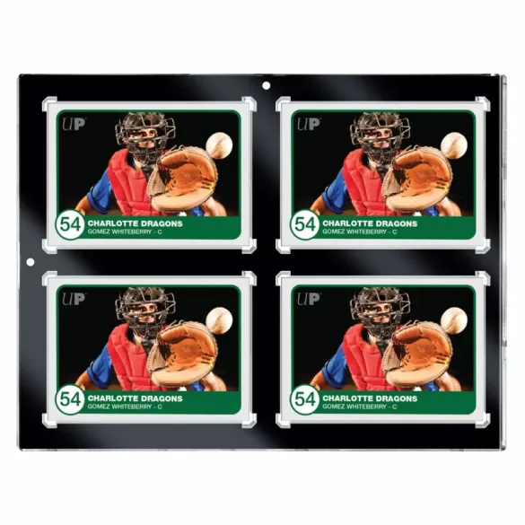 UP 130PT 4-Card Black Border UV ONE-TOUCH mágneses kártyatartó
