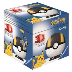 3D Puzzle-Ball - Pokémon Pokéballs - Hyperball 54pc - DE/NL/SP/FR/IT/EN-11266