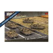 World War III Team Yankee - T-80 Tank Company (x5 Plastic)-TSBX21