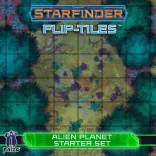 Starfinder Flip-Tiles: Alien Planet Starter Set – kétoldalas sci-fi térképlap készlet