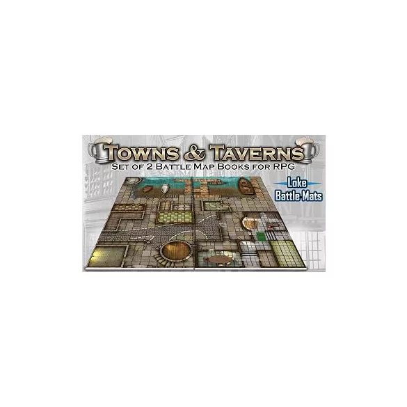 Towns & Taverns - EN moduláris RPG térképkönyv szett