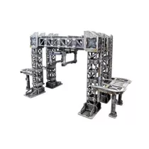 TinkerTurf Sci-Fi - MagLev Rail & Car - Neutral Theme-TT-MRC-NEU