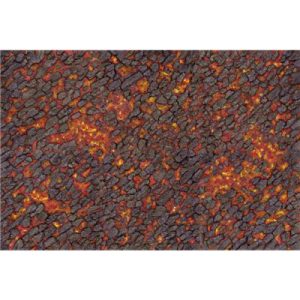 Kraken Wargames Gaming Mat - Magma River 44"x60" Gaming Mat-KWG-SF-27