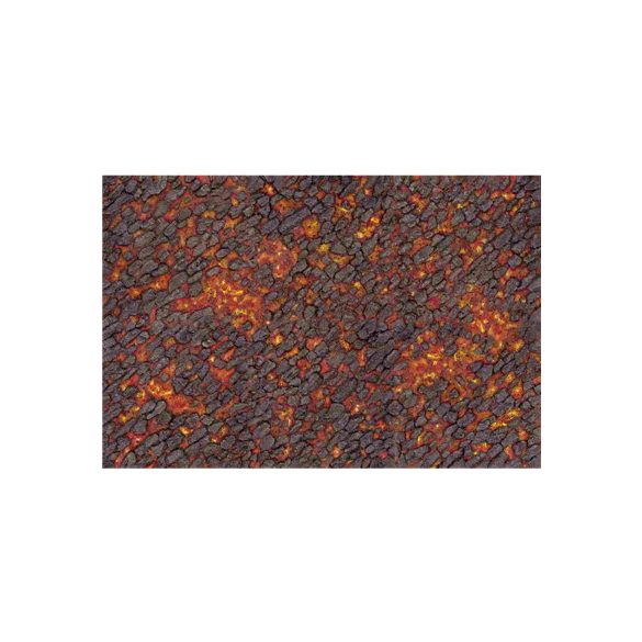Kraken Wargames Gaming Mat - Magma River 44"x60" Gaming Mat-KWG-SF-27