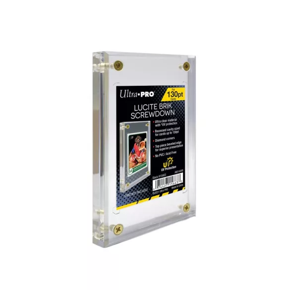 UP - Lucite Brik UV Screwdown 130PT kártyavédő és display tartó