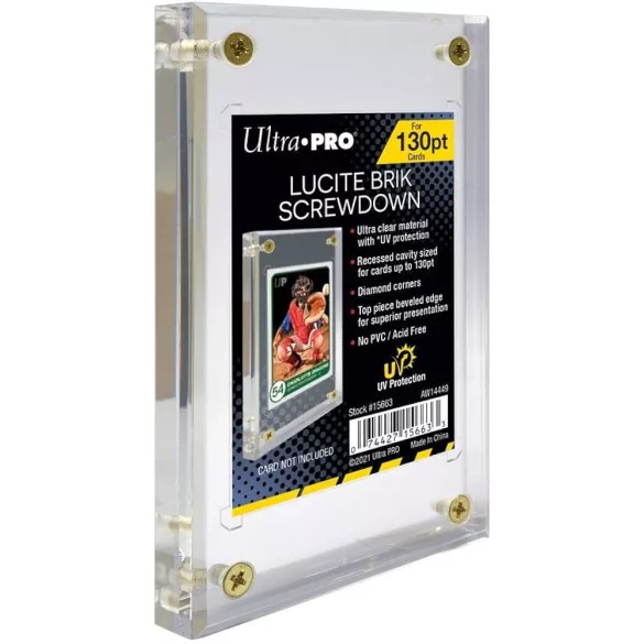 UP - Lucite Brik UV Screwdown 130PT kártyavédő és display tartó