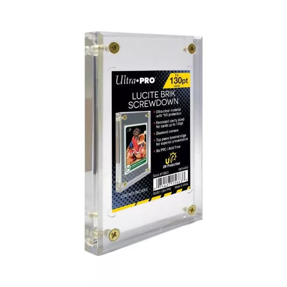 UP - Lucite Brik UV Screwdown 130PT kártyavédő és display tartó