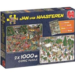 Jan van Haasteren - Weihnachtsgeschenk - 2x 1000 Teile-19080