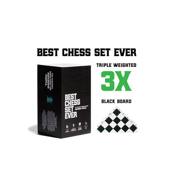 Best Chess Set Ever Double sided (Black Board or Green Board) - EN-BCSE-001