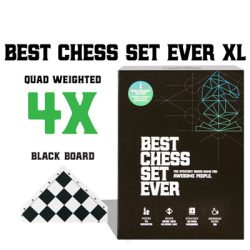 Best Chess Set Ever Double sided XL (Black Board + Green Board) - EN-BCSE-XL-003
