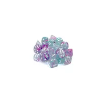 Chessex 7 Die Sets - Nebula TM Wisteria/white Luminary 7-Die Set-27545