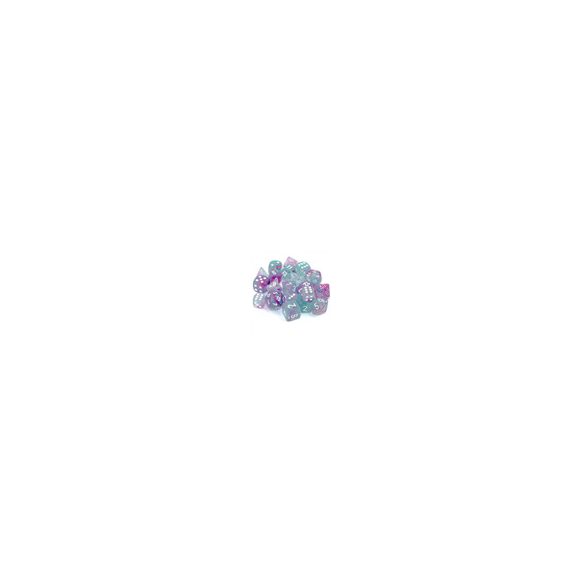 Chessex 7 Die Sets - Nebula TM Wisteria/white Luminary 7-Die Set-27545