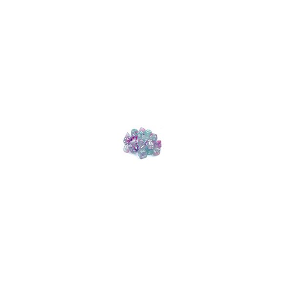 Chessex 16mm d6 Blocks - Nebula TM 16mm d6 Wisteria/white Luminary Dice Block™ (12 dice)-27745