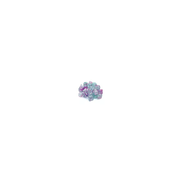 Chessex 16mm d6 Blocks - Nebula TM 16mm d6 Wisteria/white Luminary Dice Block™ (12 dice)-27745