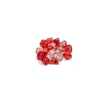 Chessex 16mm d6 Blocks - Nebula TM 16mm d6 Red/silver Luminary Dice Block™ (12 dice)-27754