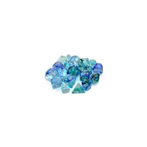 Chessex 16mm d6 Blocks - Nebula TM 16mm d6 Oceanic/gold Luminary Dice Block™ (12 dice)-27756